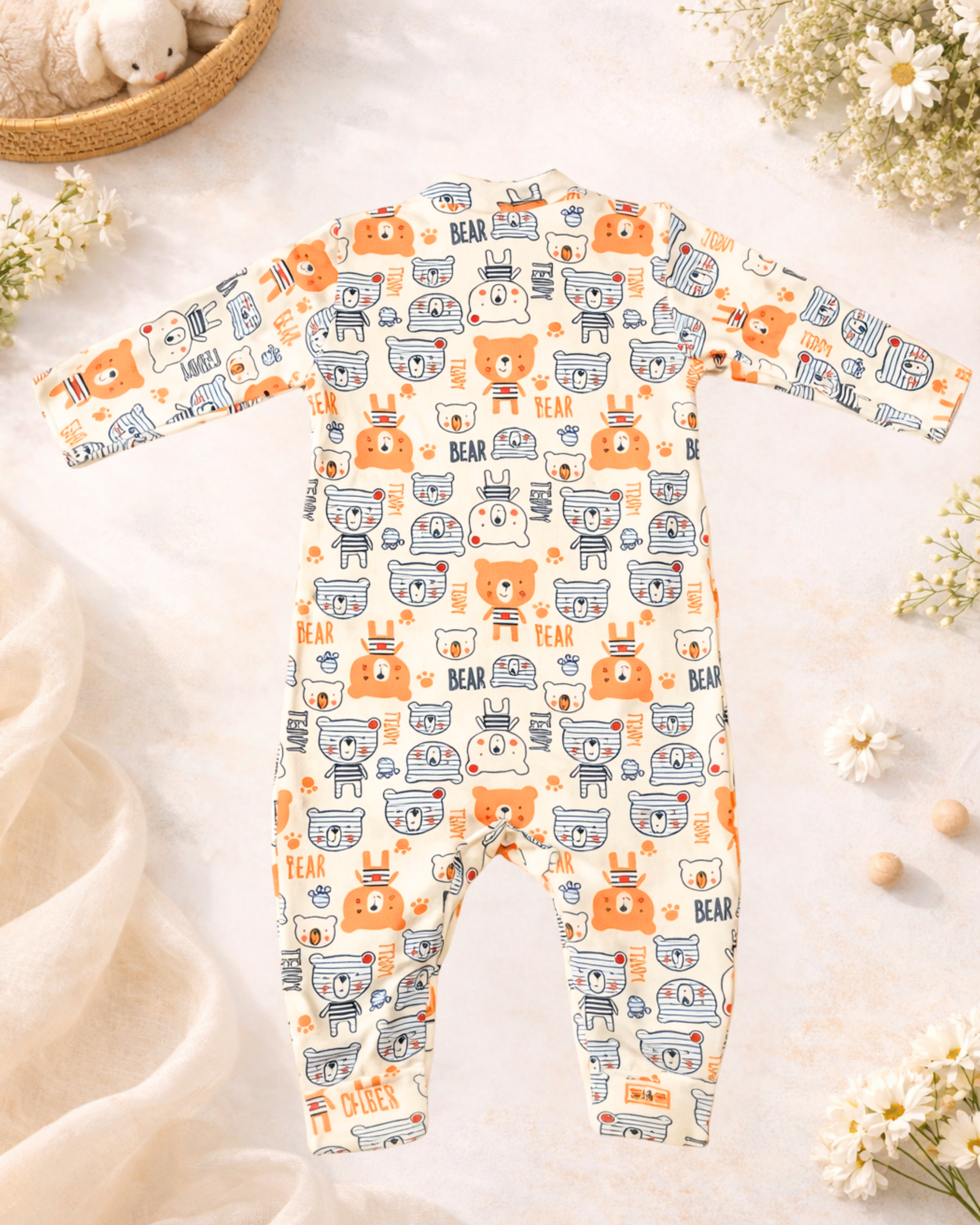 Bear Parade Cotton Romper - Image 2