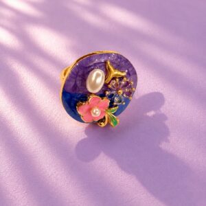 Purple Resin Rings