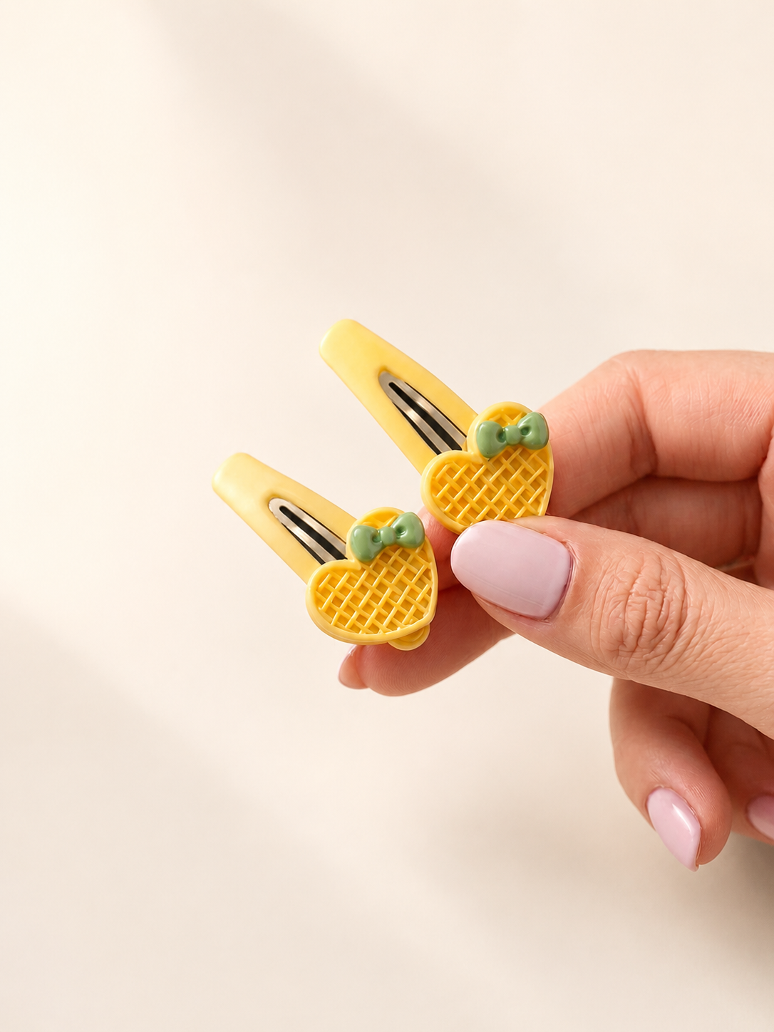 yellow heart hair pins yellow heart hair pins