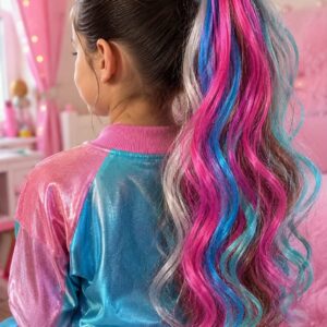 Home blue hair extensions
